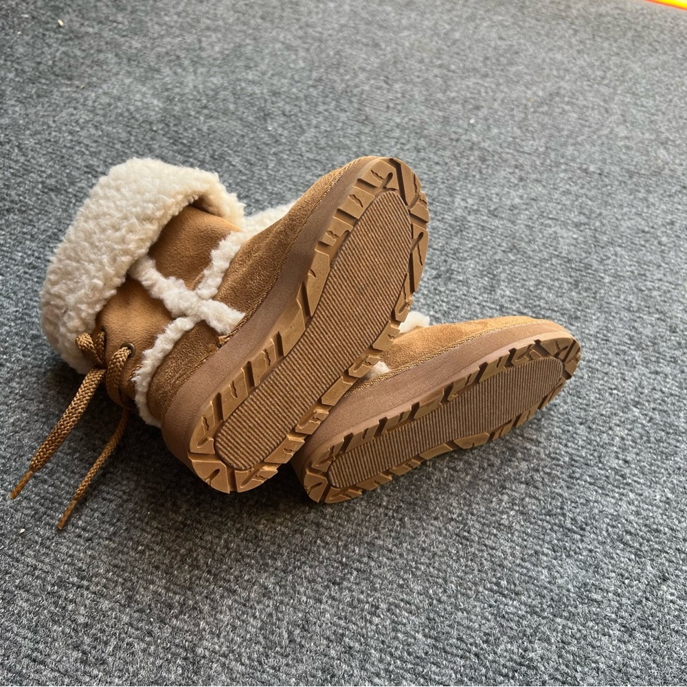 Cozy Tan Kids Boots